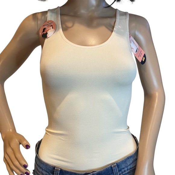 Shapermint Essentials All Day Every Day Tank Cami Top Beige Small Med + 2XL NWT - Picture 2 of 9